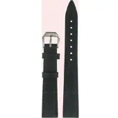 Certina - Leder Lederarmband 15mm/12mm C600015904 - alligator-prägung,rind,schwarz