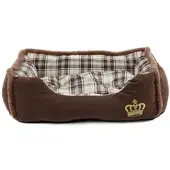Heim tierbett"Krone"mit Kronenmotiv, Gr.S