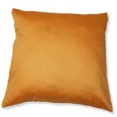Kinzler Baumwoll-Satin Kissenhülle Uni 2x 40/40 cm, Farbe gelb