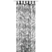 Arsvita Gardine 140x245cm Voile mit Druck Black&White Schlaufenschal