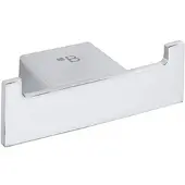 BRILLANTBAD BIA Doppelkleiderhaken Messing Chrom 80x28x39 mm für Bad & Küche >> zum Bohren