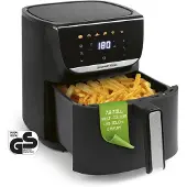 DS Produkte GOURMETmaxx Heißluftfritteuse, 5,5 l - farbiges LED-Touchdisplay & 7 Programme