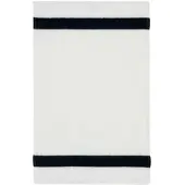 Feiler Handtücher Exclusiv mit Chenillebordüre Gästetuch 30x50 cm | schwarz - schwarz