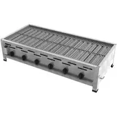 ChattenGlut Professional Gastrobräter 6-flammig Tischgerät 27,0kW und Edelstahlrost