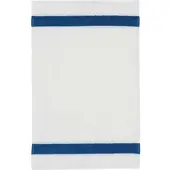 Feiler Handtücher Exclusiv mit Chenillebordüre Gästetuch 30x50 cm | keramblau - blau