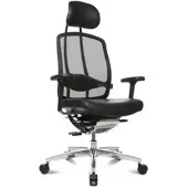 Wagner Alumedic Limited Dondola Chefsessel Leder Schwarz