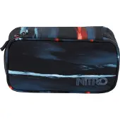 OEM XL Pencil Case mit Geo-Form und Zeitplan, groß, schwarz, Kunststoff