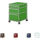USM United Soft USM Haller Rollcontainer, mit drei Schubladen