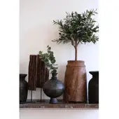 Trademark living Große Holzvase natur H 42cm Ø 32