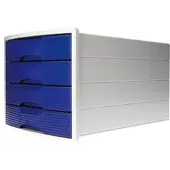 OTTO Office Schubladenbox für A4 / C4 blau, 28x23.5x36.7 cm