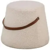 Möbel Kraft Pouf , weiß , Maße (cm): B: 42 H: 36
