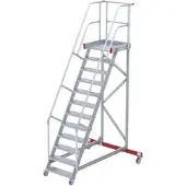 Euroline 513 Wartungsbühne 60° 600mm Stufenbreite 12 Stufen Alu gerieft