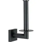 Bravat Quaruna WC-Papierreserverollenhalter 754299 mattschwarz, Kleben/Schrauben