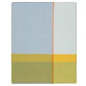 Biederlack Fransenplaid 'Great Blue' 130 x 170 cm Blau