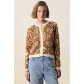 Sissy-Boy Strickjacke Mit Mosaikmuster - Braun | Größe: S