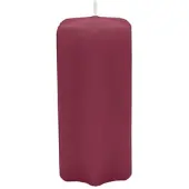 Kopschitz Kerzen Sternkerzen Burgund Rotbraun 120 x Ø 60 mm, 8 Stück