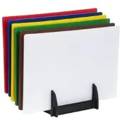 Hygiplas standard LDPE Schneidebretter Set mit Ständer