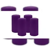 Kopschitz Kerzen 2er Set Stumpenkerzen/Adventskranzkerzen Violett Ø 100 x 250 mm