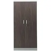 Proregal Aktenschrank Beetle | HxBxT 195x92x42 cm | Grau-Wenge