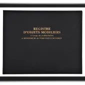 Exacompta Registre "Objets mobiliers pour les garagistes"