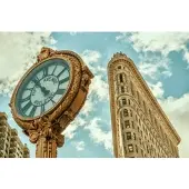 Papermoon Fototapete "Flatiron New York", bunt, B:4,5m L:2,8m, Vlies, Tapeten, Fototapete