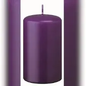 Kopschitz Kerzen Flachkopf-Stumpenkerzen Violett 200 x √ò 50 mm, 6 Stück