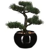 Wellhome - Künstlicher Bonsai im Keramiktopf 35 x 32 x 34cm