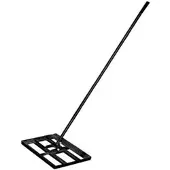 Grafner Rasenrakel RT11114, 23098, 76 x 26 cm, aus Stahl, mit 175 cm Stiel