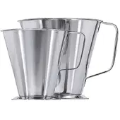 Contacto Maß mit Fuß 1,0 Liter aus Edelstahl