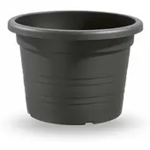 Veca Pflanzgefäß Blumentopf Pflanztopf Kunststoff rund anthrazit Ø 35 x H 24 cm