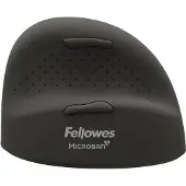 Fellowes Breyta Plus+ Vertikalmaus - Medium & für Rechtshänder, rechts, Vertikale Ausführung, Optisch, Bluetooth + USB Type-C, 2400 DPI, Schwarz