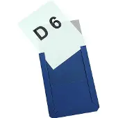 Eichner Magnet-Sichttaschen, DIN A6 hoch, blau, 10 Stück