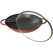 Staub Wok, Rund, Wok-/Bratpfanne, Kirsche (Frucht), 5,7 l, 1 Person(en), 6,1 kg