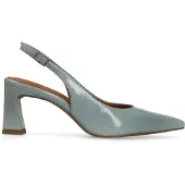 No Stress Blaue Slingbackpumps aus Lackleder | Größe 36