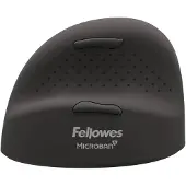 Fellowes Breyta Plus+ Vertikalmaus - Groß & für Linkshänder, Linkshändig, Vertikale Ausführung, Optisch, Bluetooth + USB Type-C, 2400 DPI, Schwarz