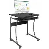 Techly ICA-TB 131B, Gerade, Freiform, MDF-Platten, Stahl, Homeoffice, Büro, Schwarz
