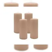 Kopschitz Kerzen 4er Set Stumpenkerzen/Adventskranzkerzen Portobello Ø 70 x 180 mm