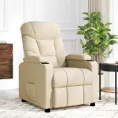 vidaXL "im " Massagesessel Creme Stoff - Massagesessel CC13647