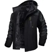 Sonstiges MAGCOMSEN Herren Winter Skijacke Fleece Gefüttert Softshelljacke Schwarz-Grau
