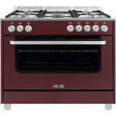 Saro Multifunktionsherd Gas/Elektro Modell TS95C61LVI bordeaux