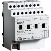 Gira KNX Schaltaktor 4-fach 16A REG mit Handbetätigung, 1 Stk.