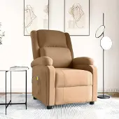 vidaXL Design Möbel Massagesessel Braun Samt - 2024 Neu