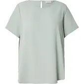 ONLY Carmakoma Shirtbluse "CARVICA SS TOP WVN NOOS" Materialmix, regular fit