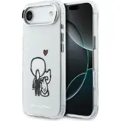 Karl Lagerfeld Etui Karl & Choupette Back MagSafe do iPhone Air przezroczysty