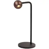 Lucide Design-Tischlampe Montana Kaffeebraun