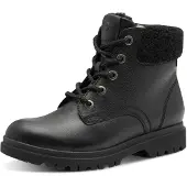 Tamaris Winterboots, Blockabsatz, Schnürboots, Schnürstiefelette mit geprägtem Logo