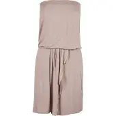 Urban Classics Shirtkleid "Damen Ladies Viscose Short Bandeau Dress" 1 Stk. tlg.
