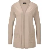 Goldner Strickjacke "Kurzgröße Elegante Strickjacke mit Kaschmir" mit Kaschmieranteil
