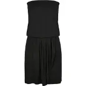 Urban Classics Shirtkleid "Damen Ladies Viscose Short Bandeau Dress" 1 Stk. tlg.