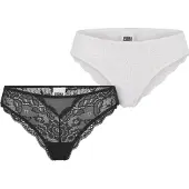 Urban Classics Ladies Allover Lace Brazilian 2-Pack - 192989
